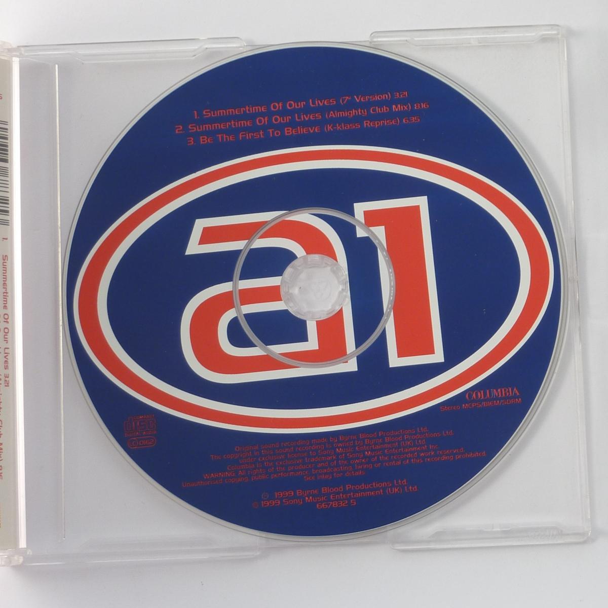 A1 Summertime Of Our Lives CD Single Limited Edition Poster