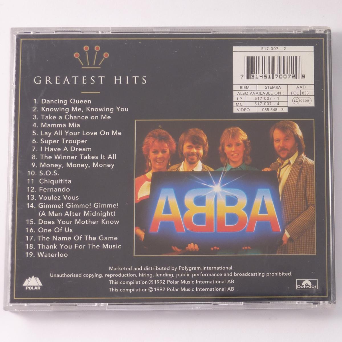 ABBA Gold (Greatest Hits) CD Compilation Remastered