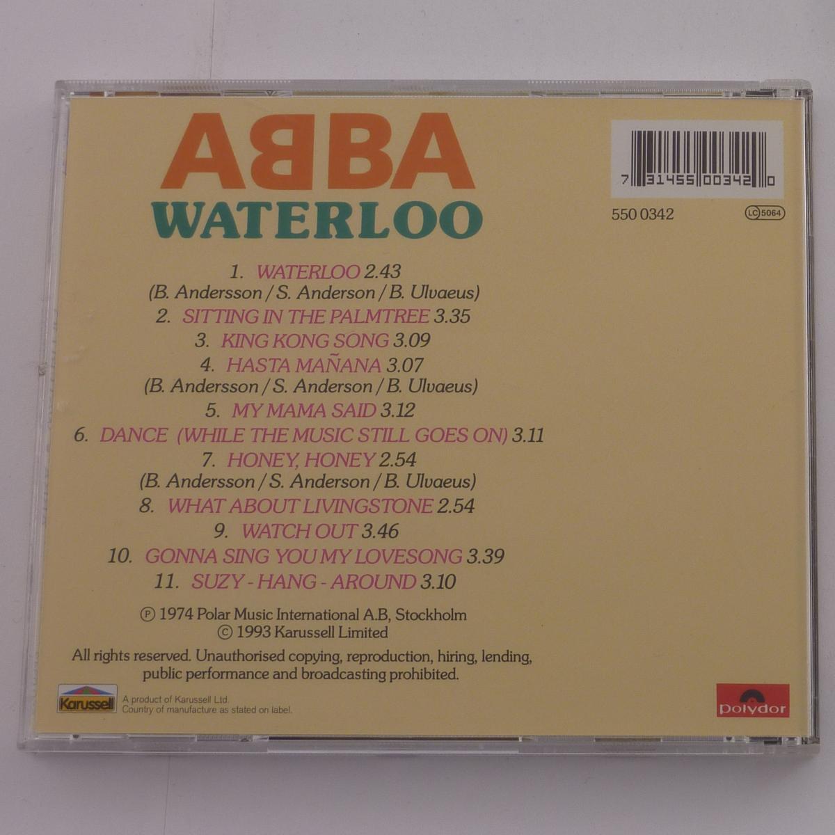 ABBA Waterloo CD Album Reissue Stereo