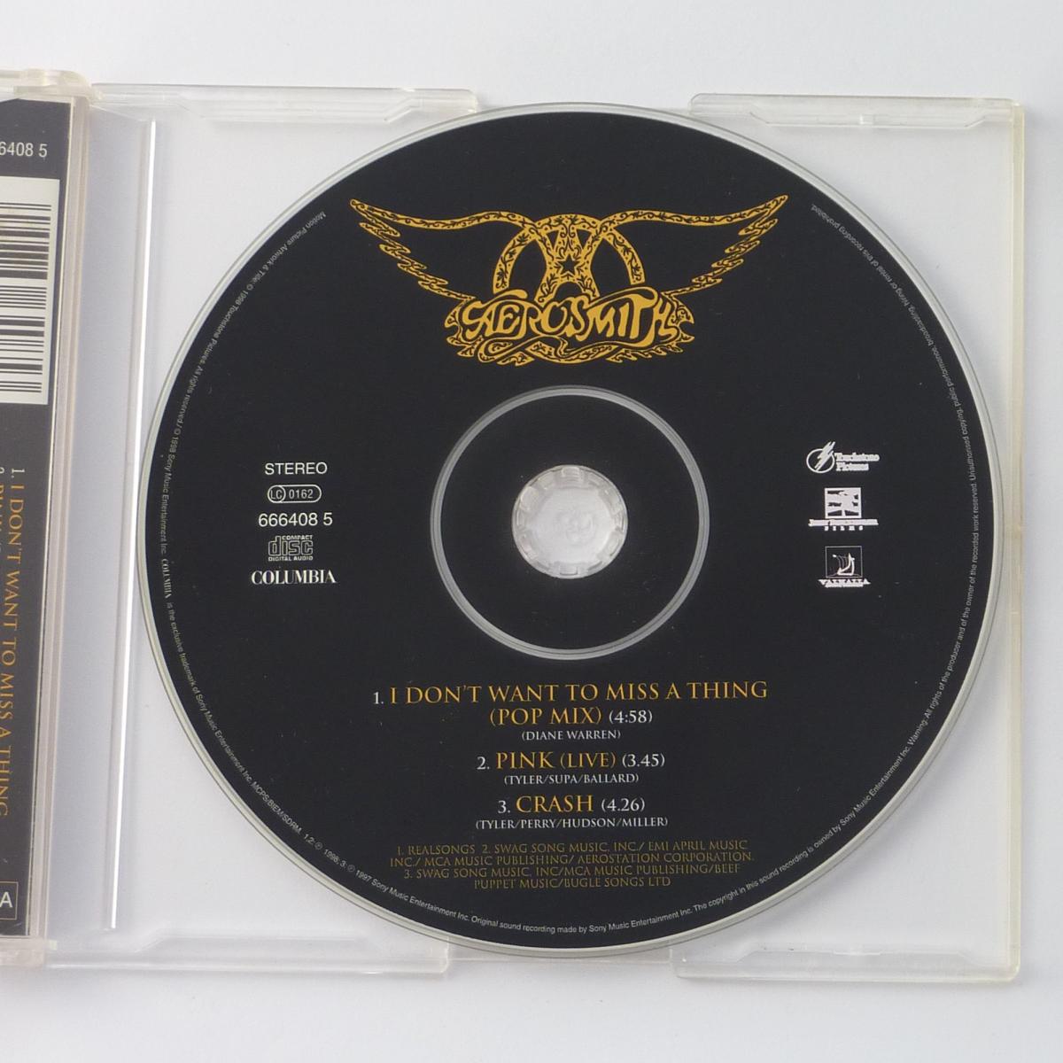 Aerosmith I Don't Want To Miss A Thing CD Single