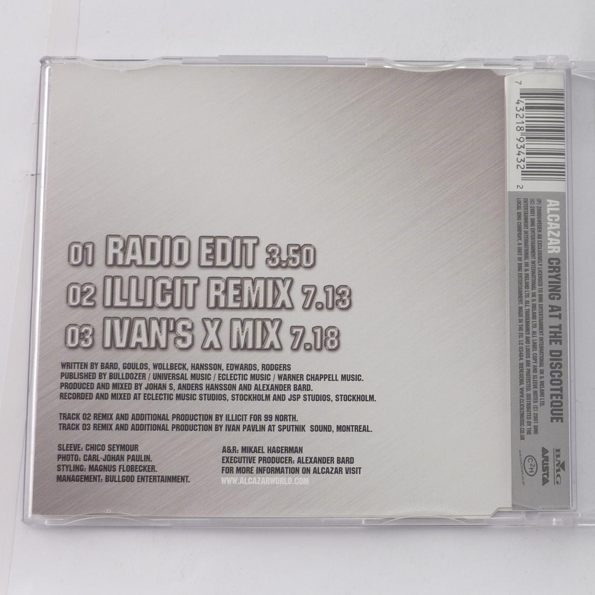 Alcazar Crying At The Discoteque CD Single Stereo