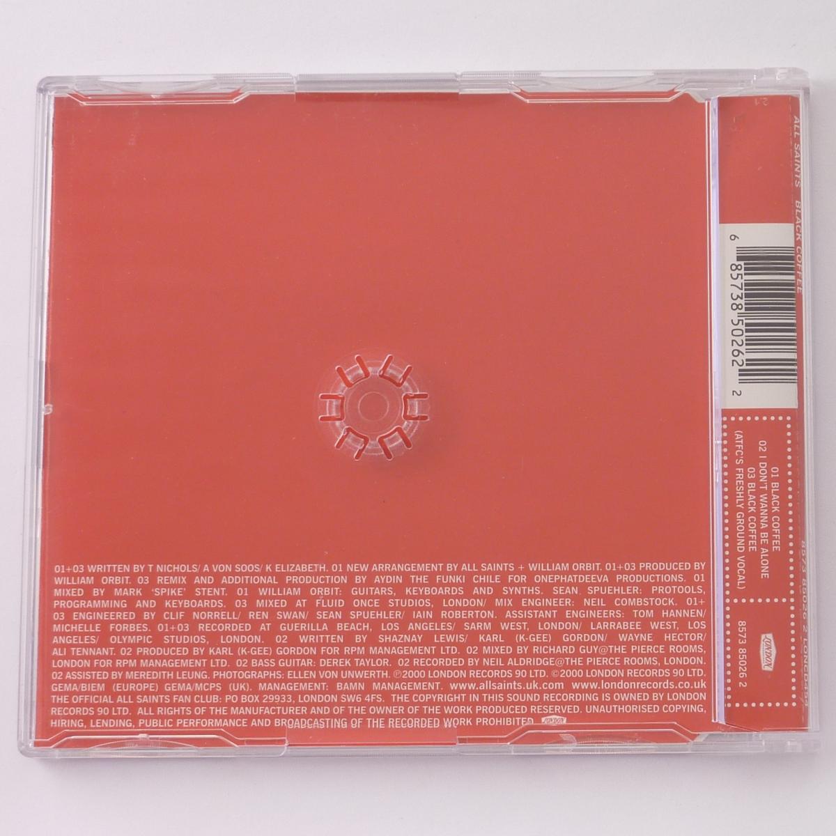 All Saints Black Coffee CD Single