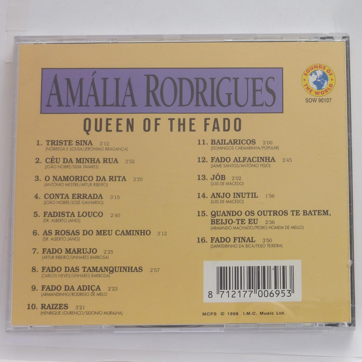 Amália Rodrigues Queen Of The Fado CD Compilation