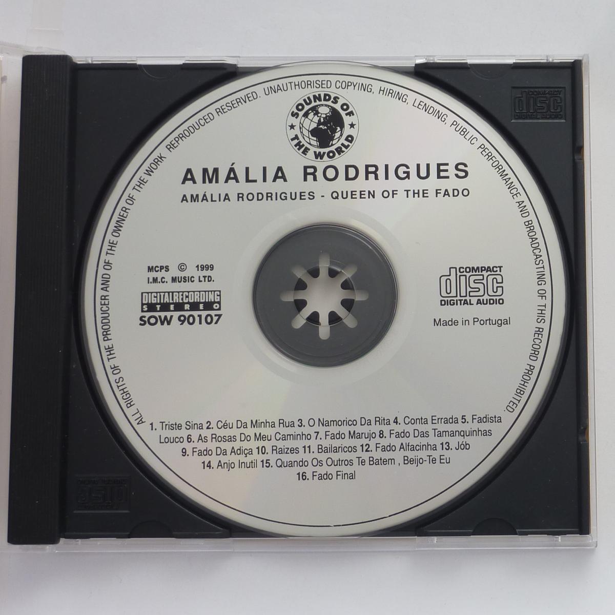 Amália Rodrigues Queen Of The Fado CD Compilation