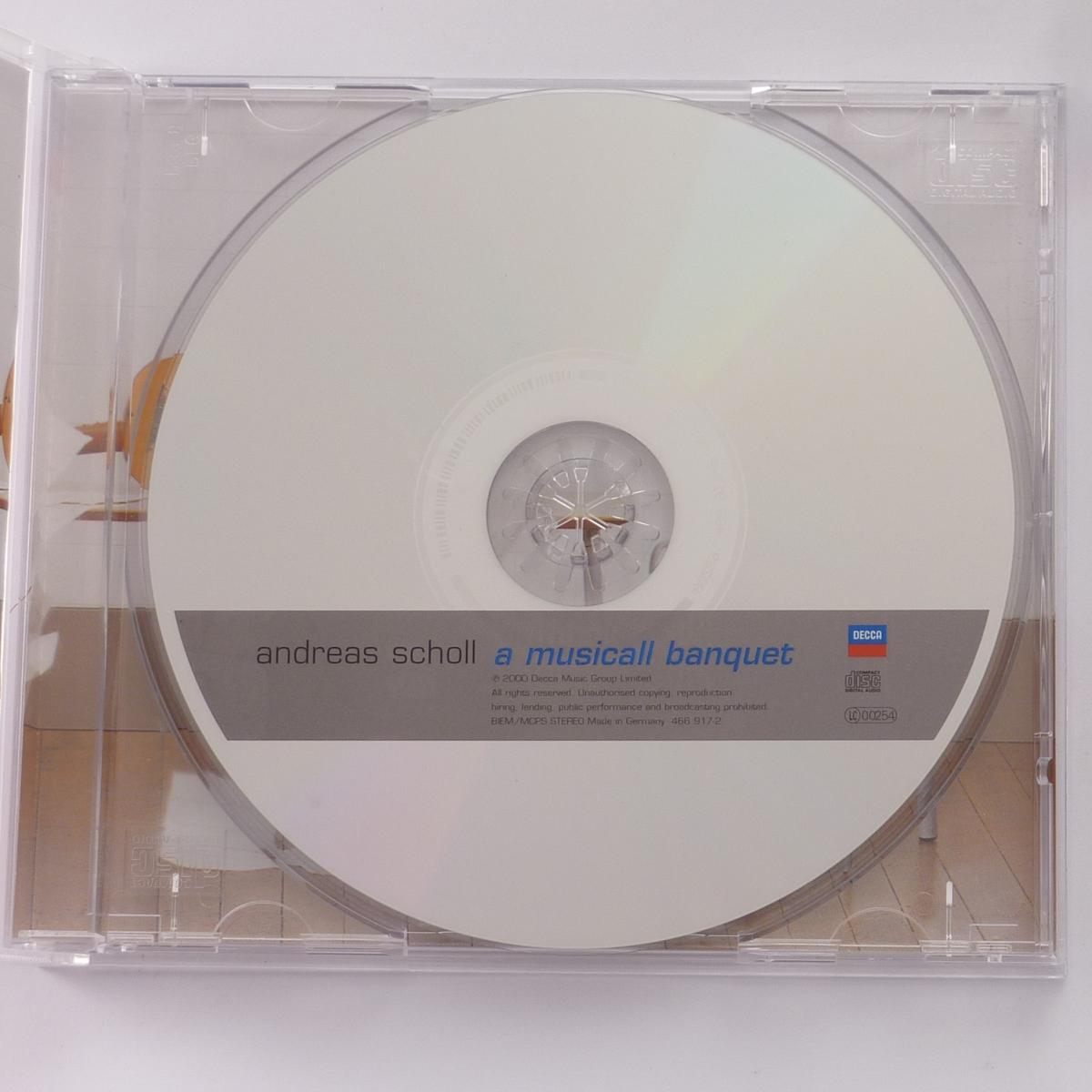Andreas Scholl A Musicall Banquet CD Album Reissue
