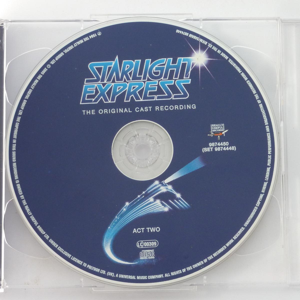 Andrew Lloyd Webber Starlight Express - The Original Cast Recording 2 × CD Album Reissue Remastered