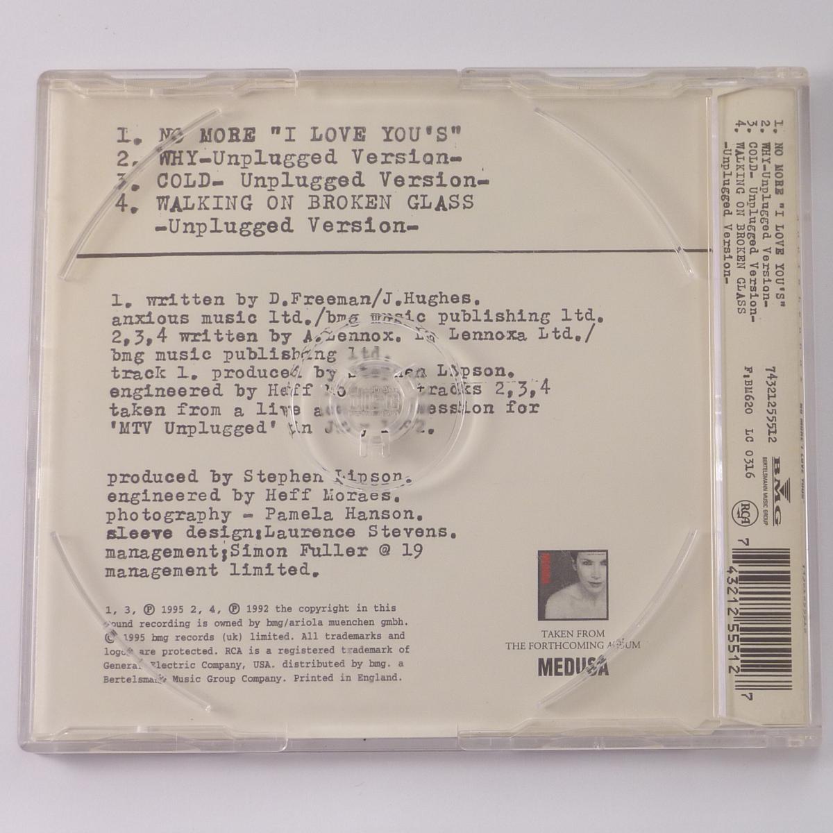 Annie Lennox No More “I Love Youʼsˮ CD Single CD2