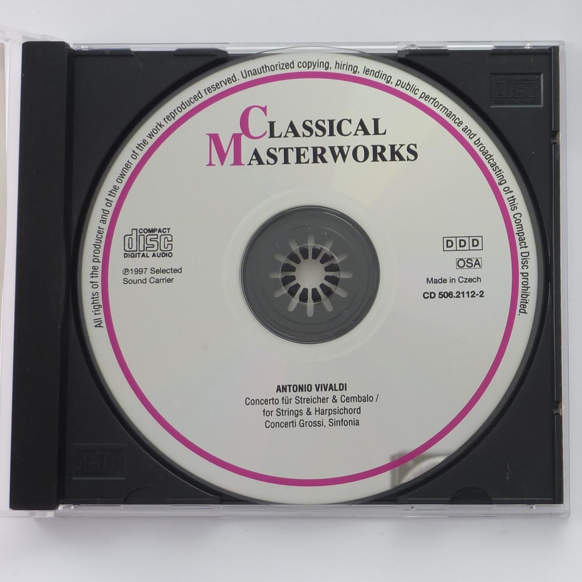 Antonio Vivaldi - I Solisti Di Zagreb Concerto Für Streicher & Cembalo = For Strings & Harpsichord (Concerti Grossi • Sinfonia) CD Album Reissue