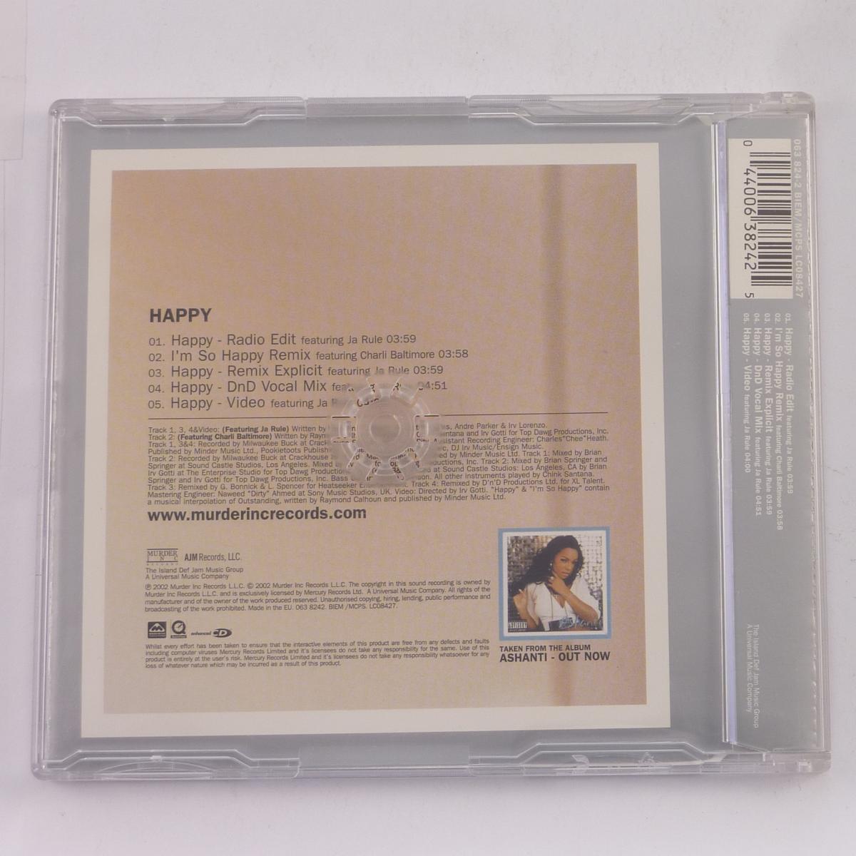 Ashanti Happy CD Single Enhanced