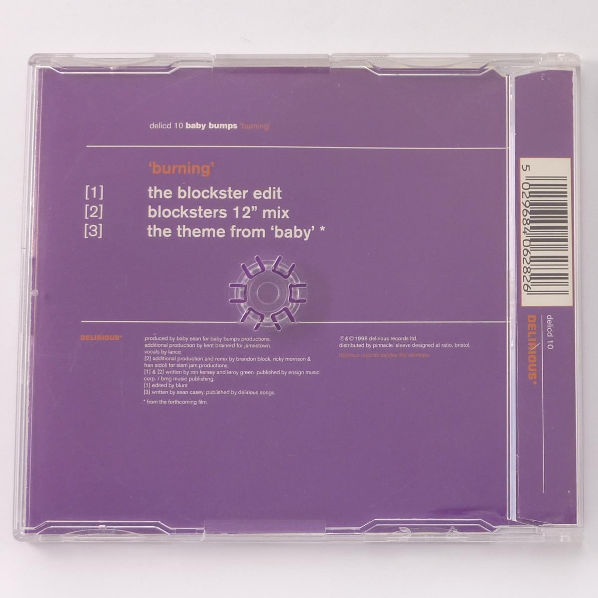 Baby Bumps Burning CD Single Stereo