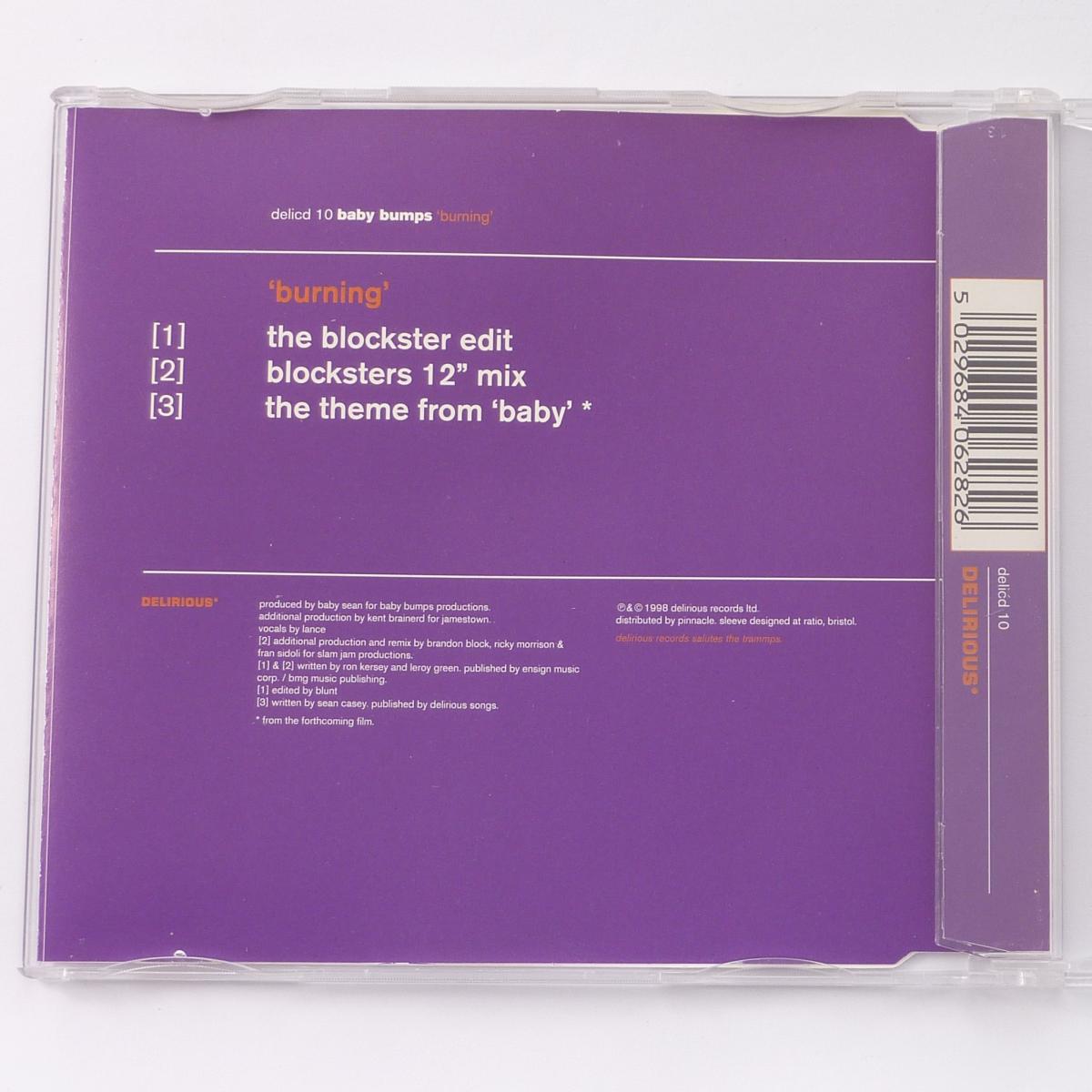 Baby Bumps Burning CD Single Stereo