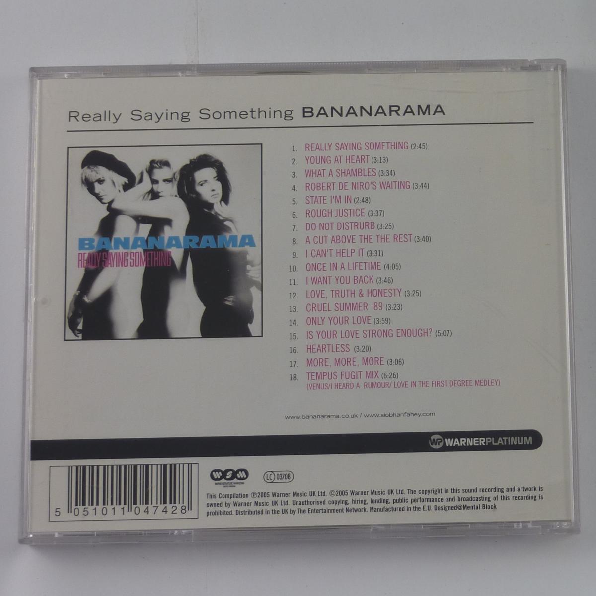 Bananarama Really Saying Something CD Compilation