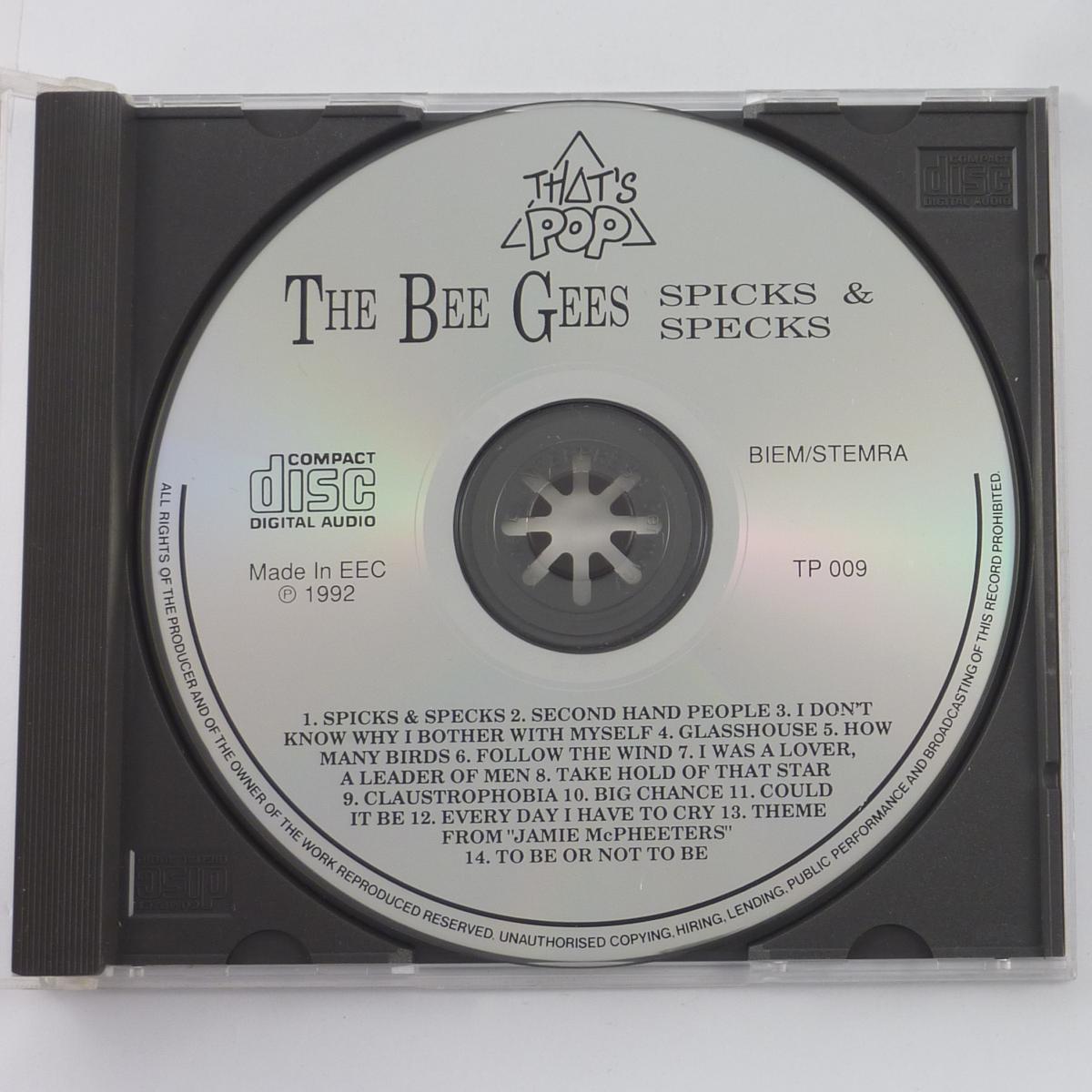 Bee Gees Spicks & Specks CD Album Compilation