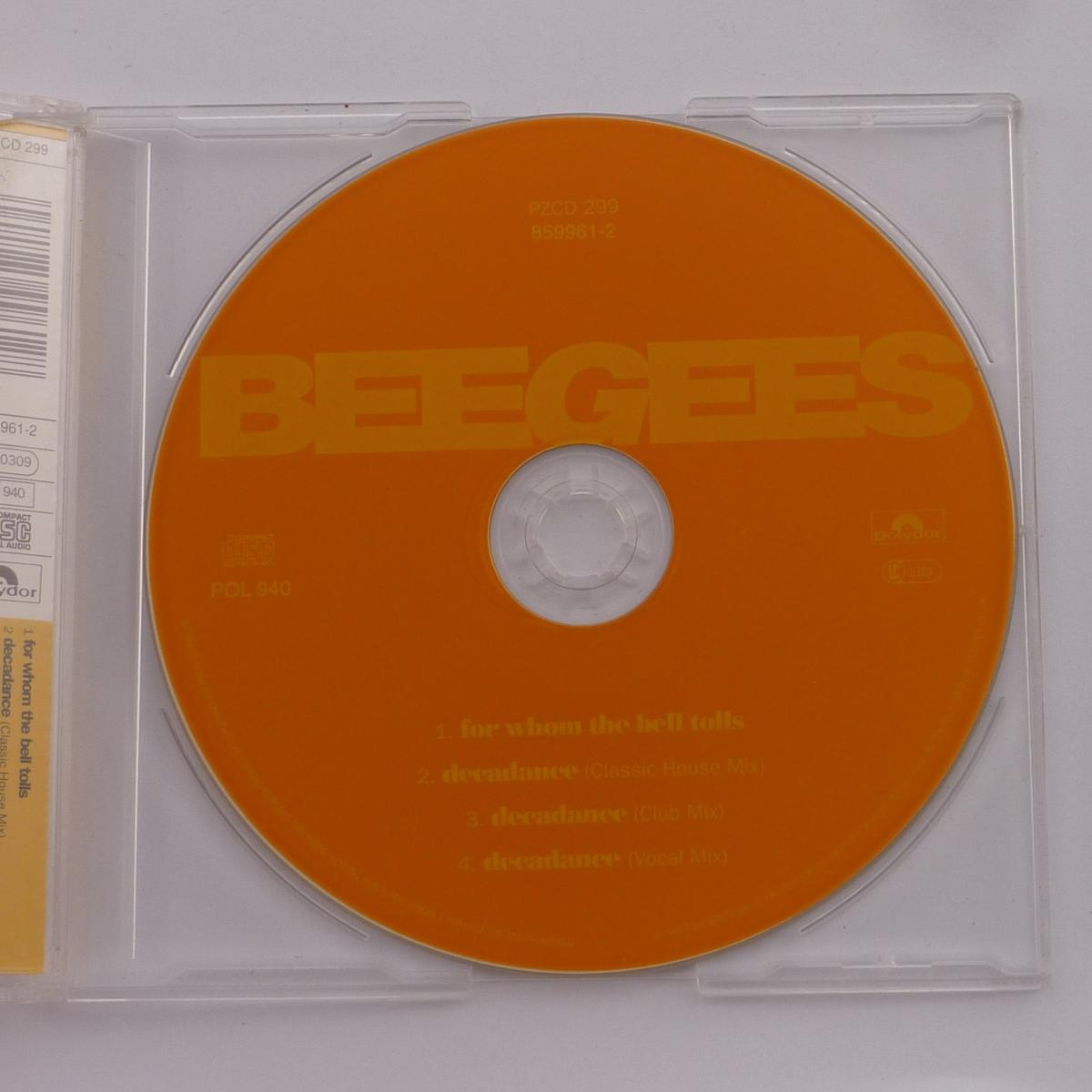 BeeGees For Whom The Bell Tolls CD Single