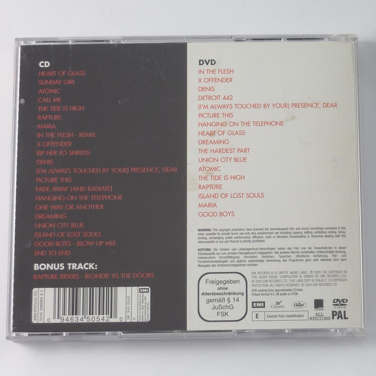 Blondie Greatest Hits CD Compilation Remastered DVD Compilation PAL