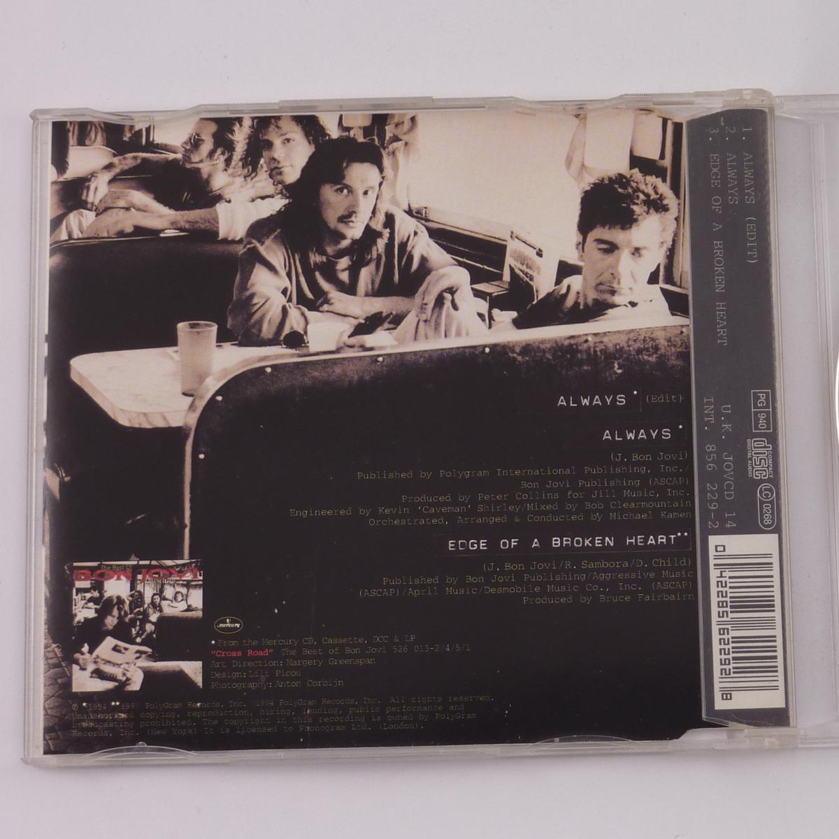 Bon Jovi Always CD Single