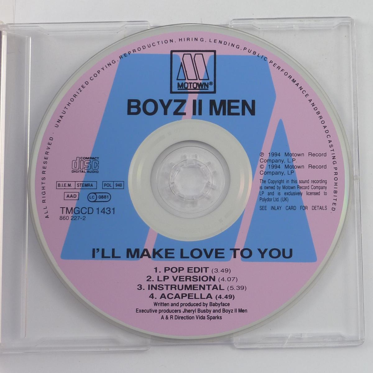 Boyz II Men I'll Make Love To You CD Single