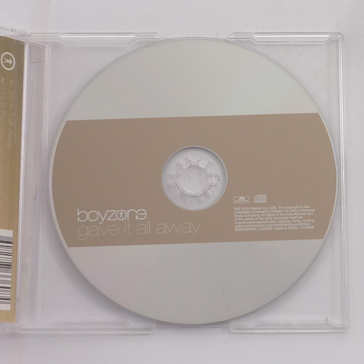 Boyzone Gave It All Away CD Single