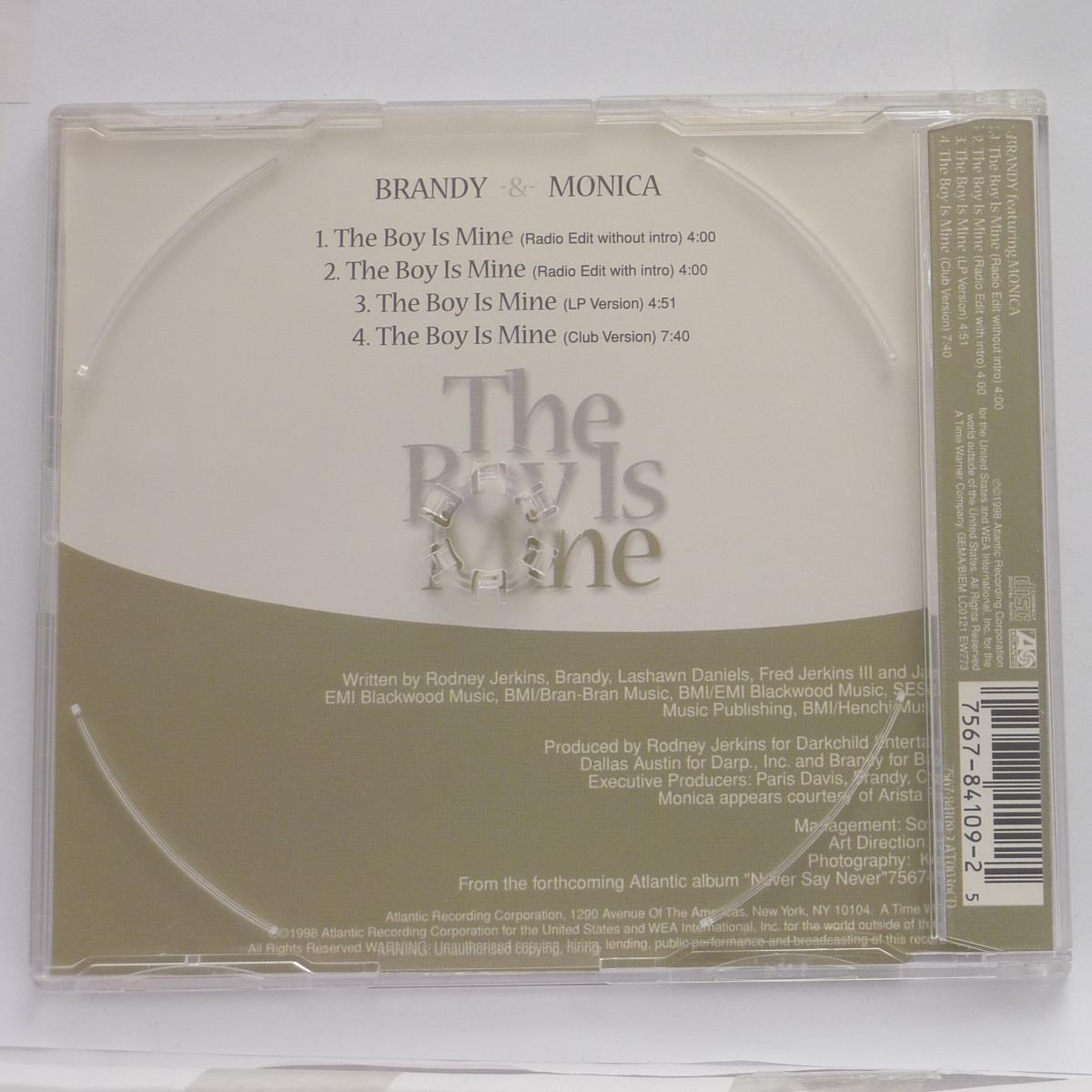 Brandy -&- Monica The Boy Is Mine CD Single