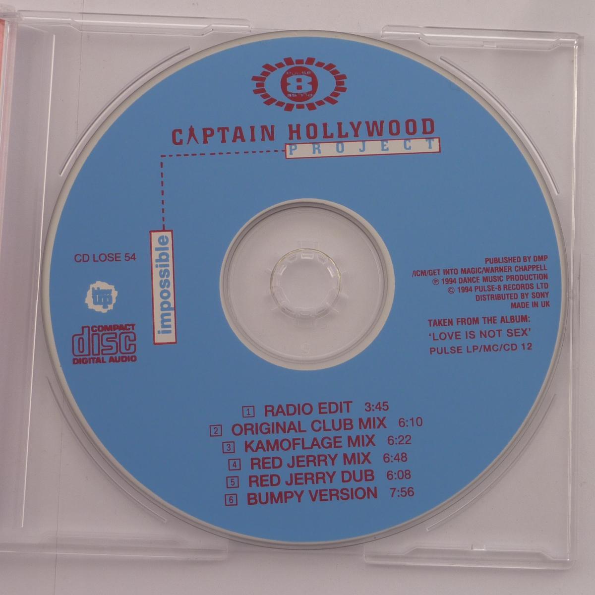 Captain Hollywood Project Impossible CD Maxi-Single