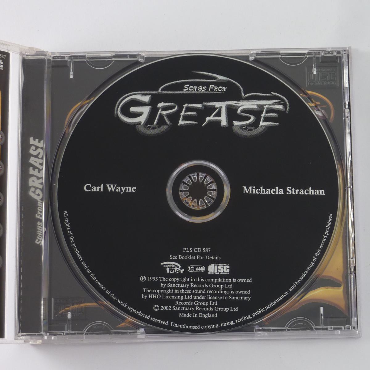 Carl Wayne Michaela Strachan Songs From Grease CD Album