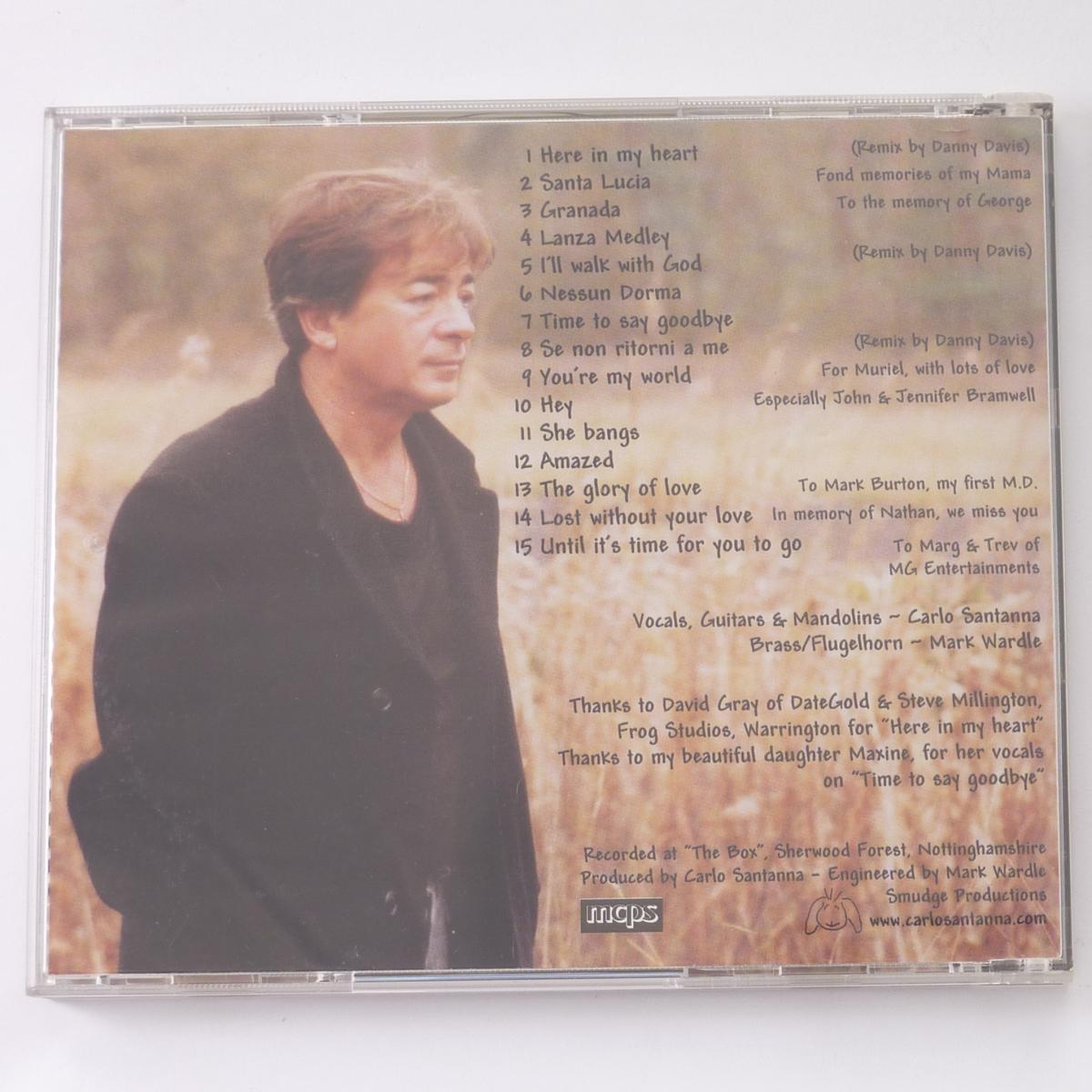 Carlo Santanna The Glory Of Love CD Album Autograph