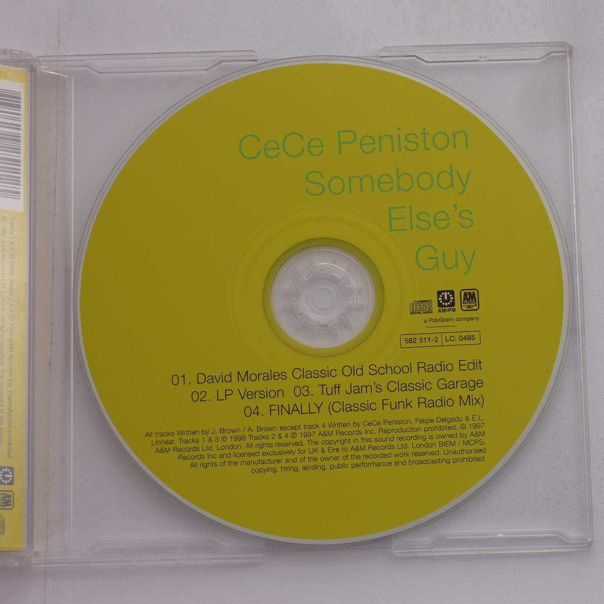 CeCe Peniston Somebody Else's Guy CD Single