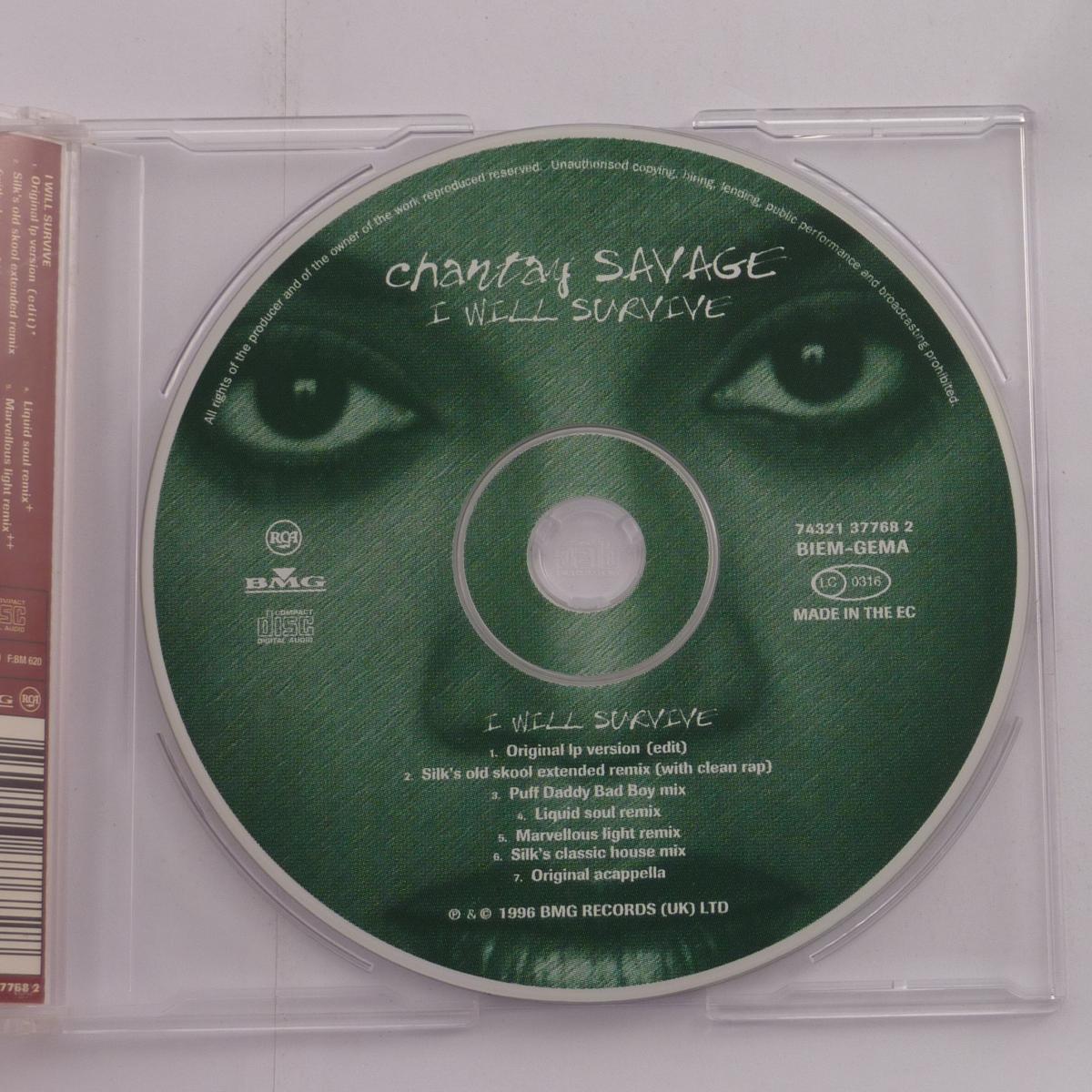 Chantay Savage I Will Survive CD Single