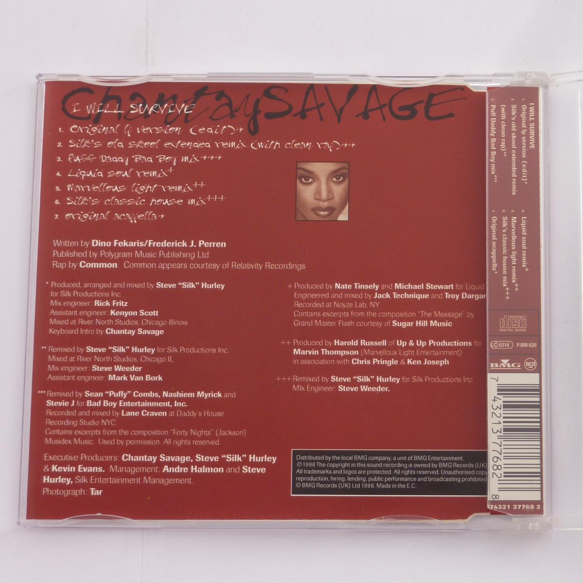 Chantay Savage I Will Survive CD Single