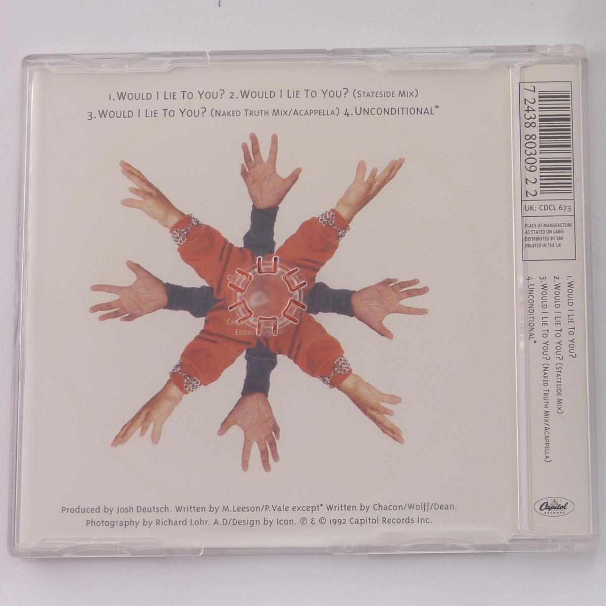 Charles & Eddie Would I Lie To You? CD Single