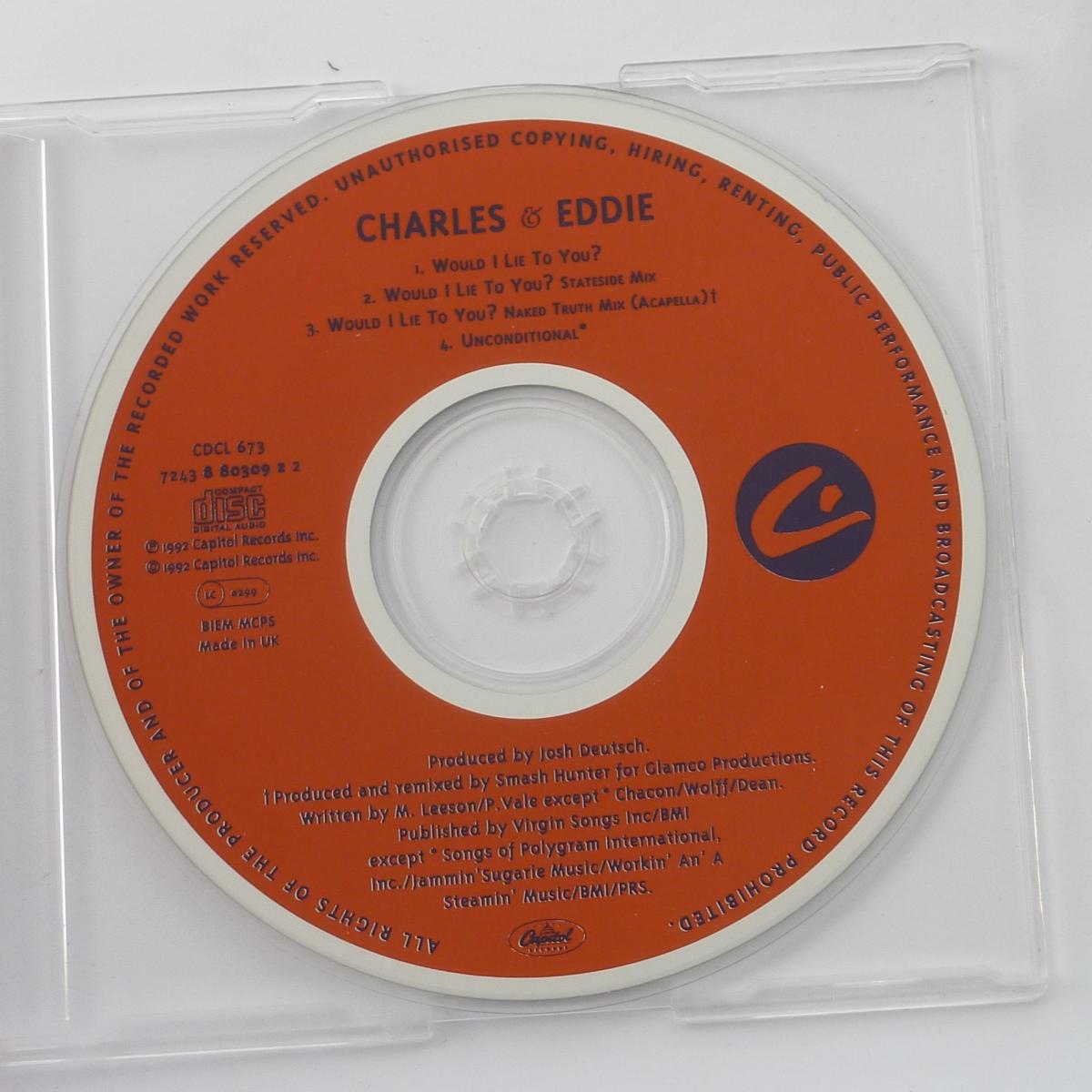 Charles & Eddie Would I Lie To You? CD Single