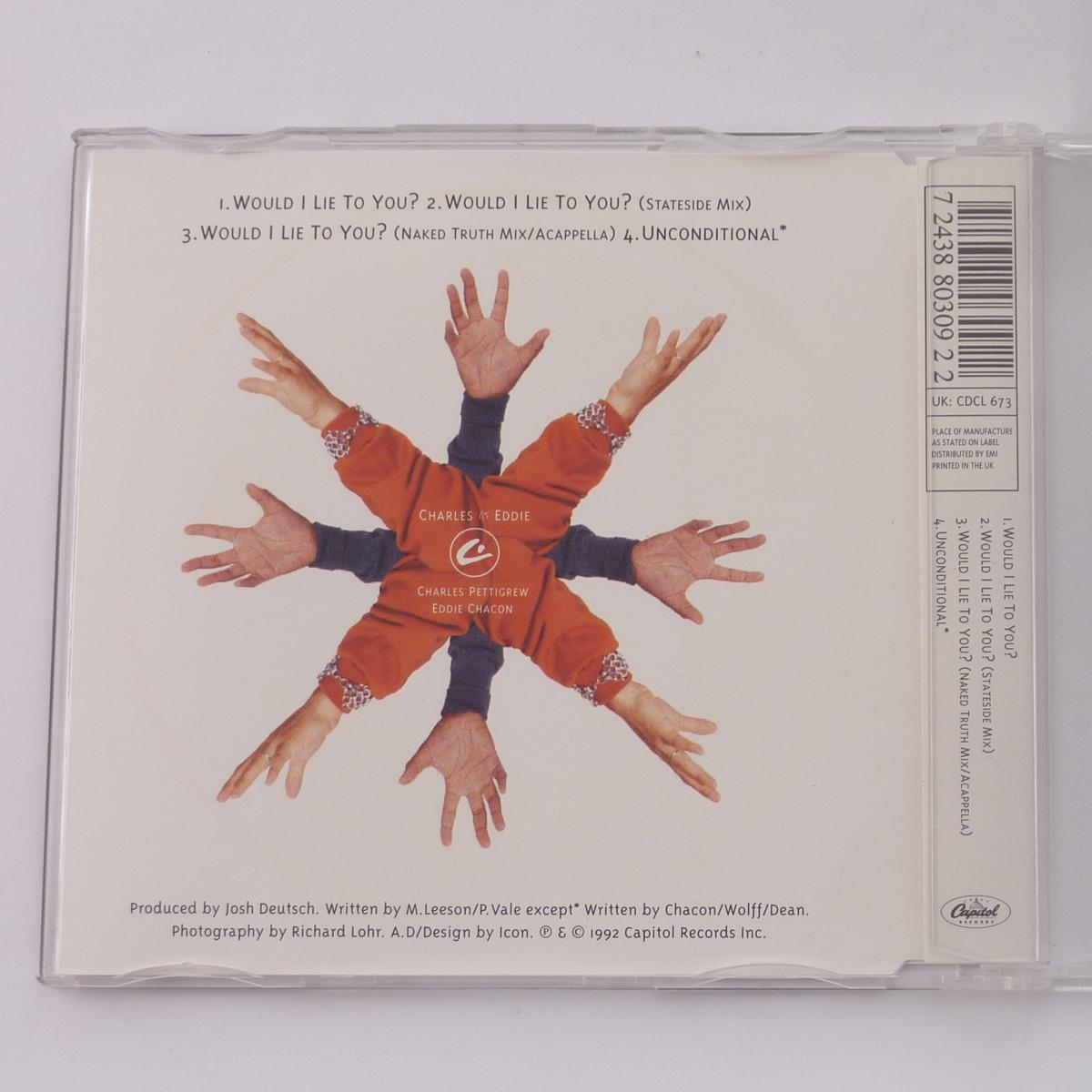 Charles & Eddie Would I Lie To You? CD Single