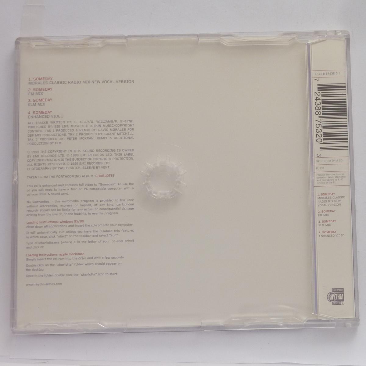 Charlotte Someday CD Single Enhanced CD2