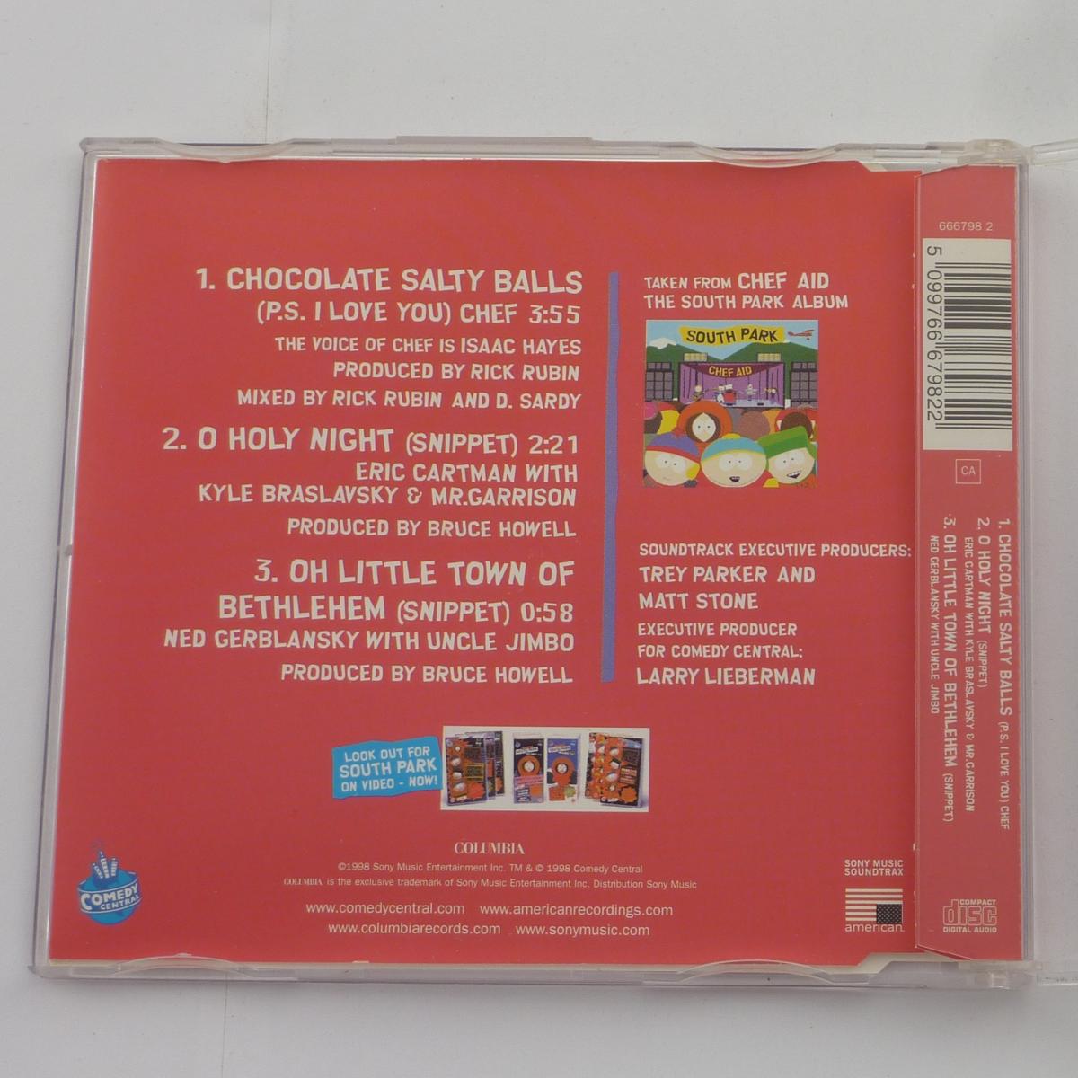 Chef Chocolate Salty Balls CD Single Stereo