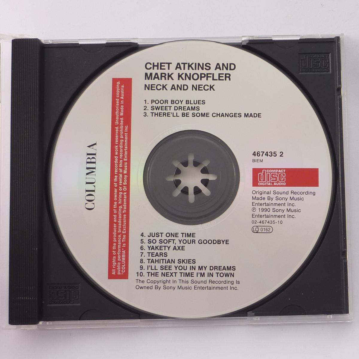 Chet Atkins And Mark Knopfler Neck And Neck CD Album