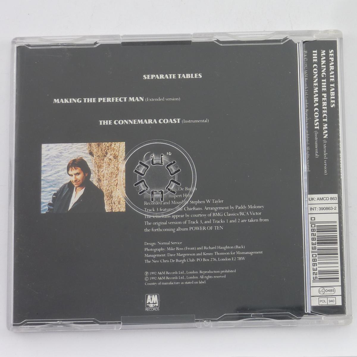 Chris De Burgh Separate Tables CD Single Non-reflecting