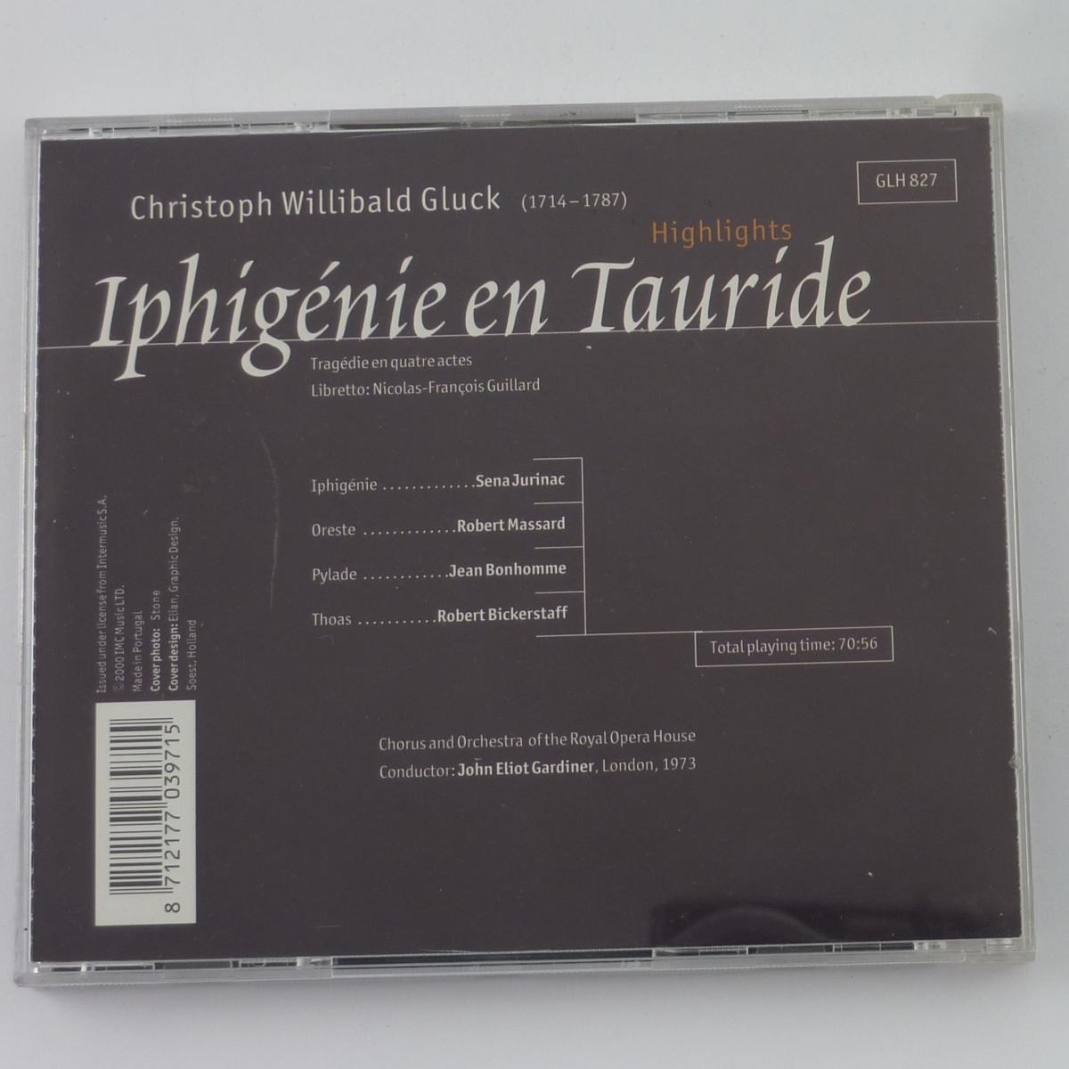 Christoph Willibald Gluck, Chorus And Orchestra Of The Royal Opera House, John Eliot Gardiner Iphigénie En Tauride (Highlights) CD