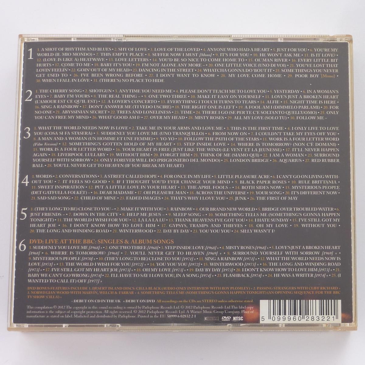 Cilla Black Completely Cilla: 1963-1973 5 × CD Compilation Remastered DVD NTSC Region 0