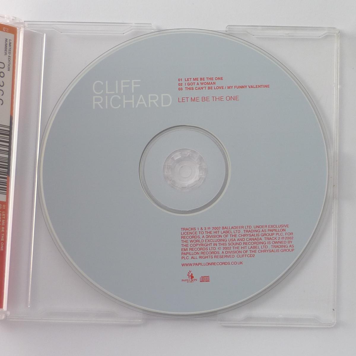 Cliff Richard Let Me Be The One CD Single Limited Edition Numbered