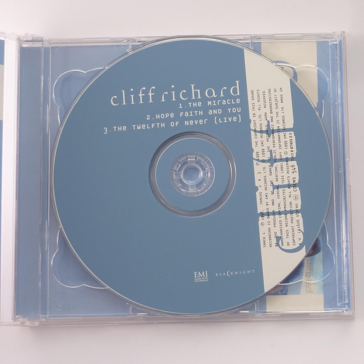 Cliff Richard The Miracle CD Single CD1
