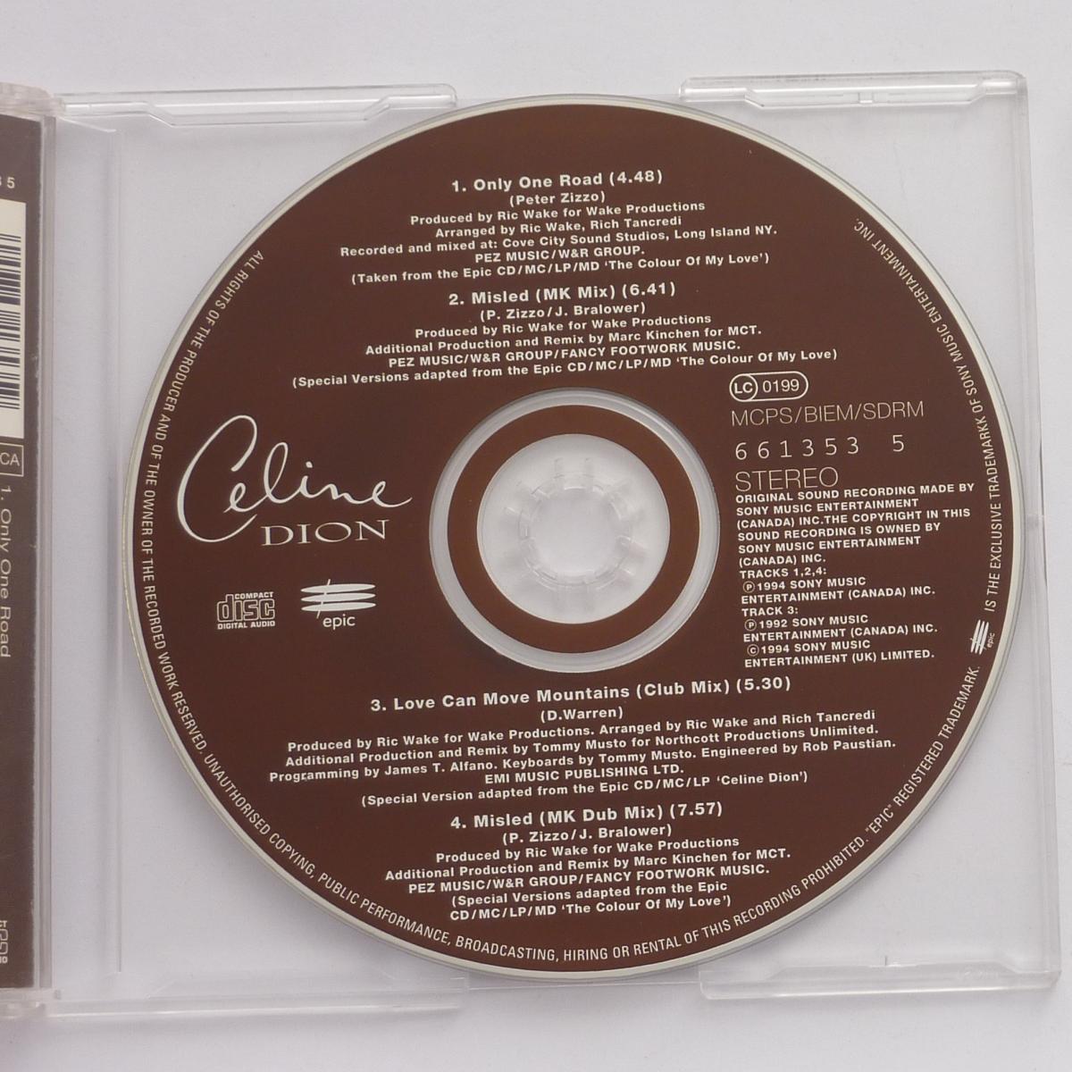 Céline Dion Only One Road CD Single