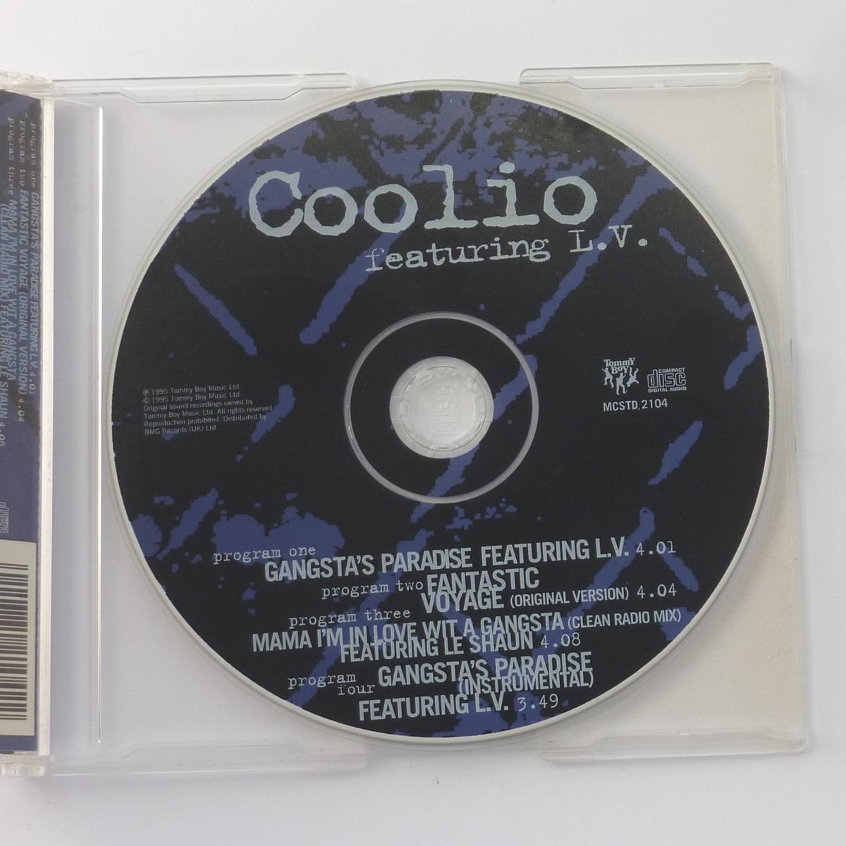 Coolio Featuring L.V. Gangsta's Paradise CD Single Stereo