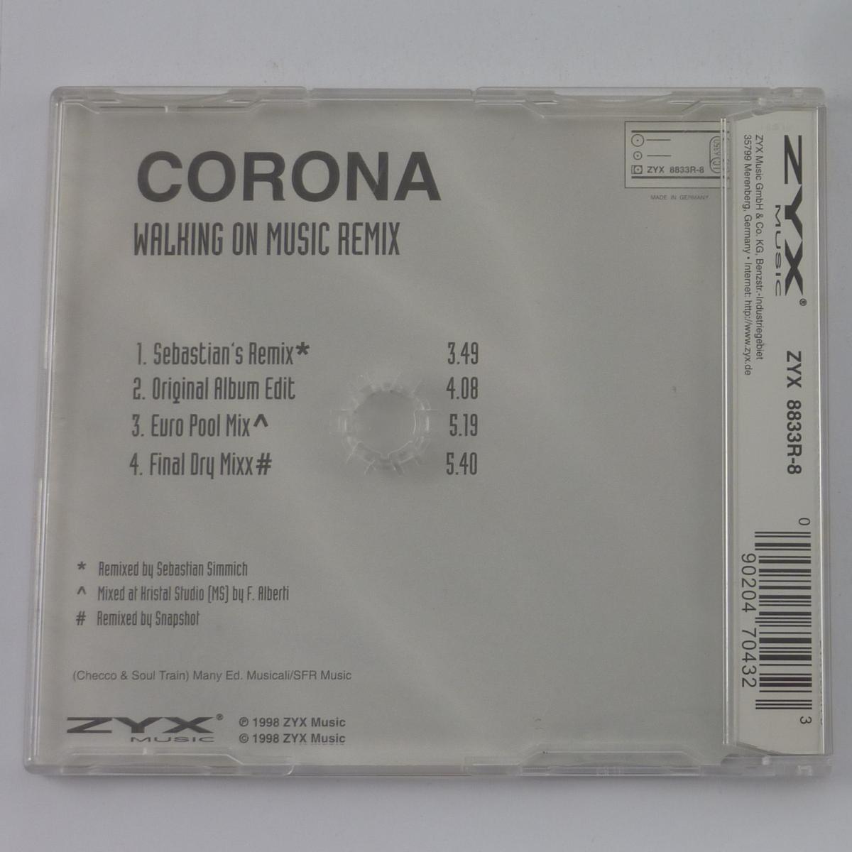 Corona Walking On Music (Remix) CD Maxi-Single