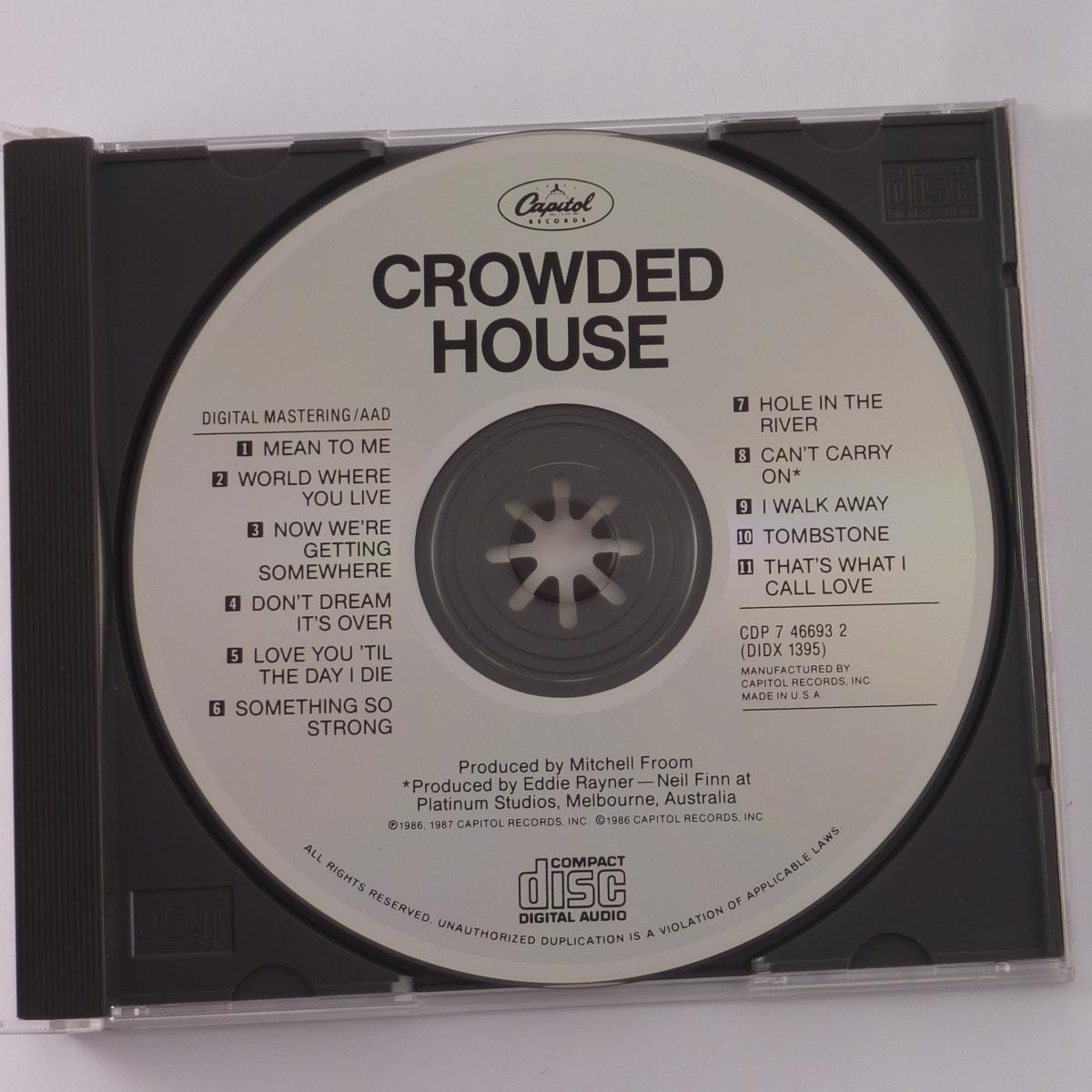 Crowded House Crowded House CD Album Reissue