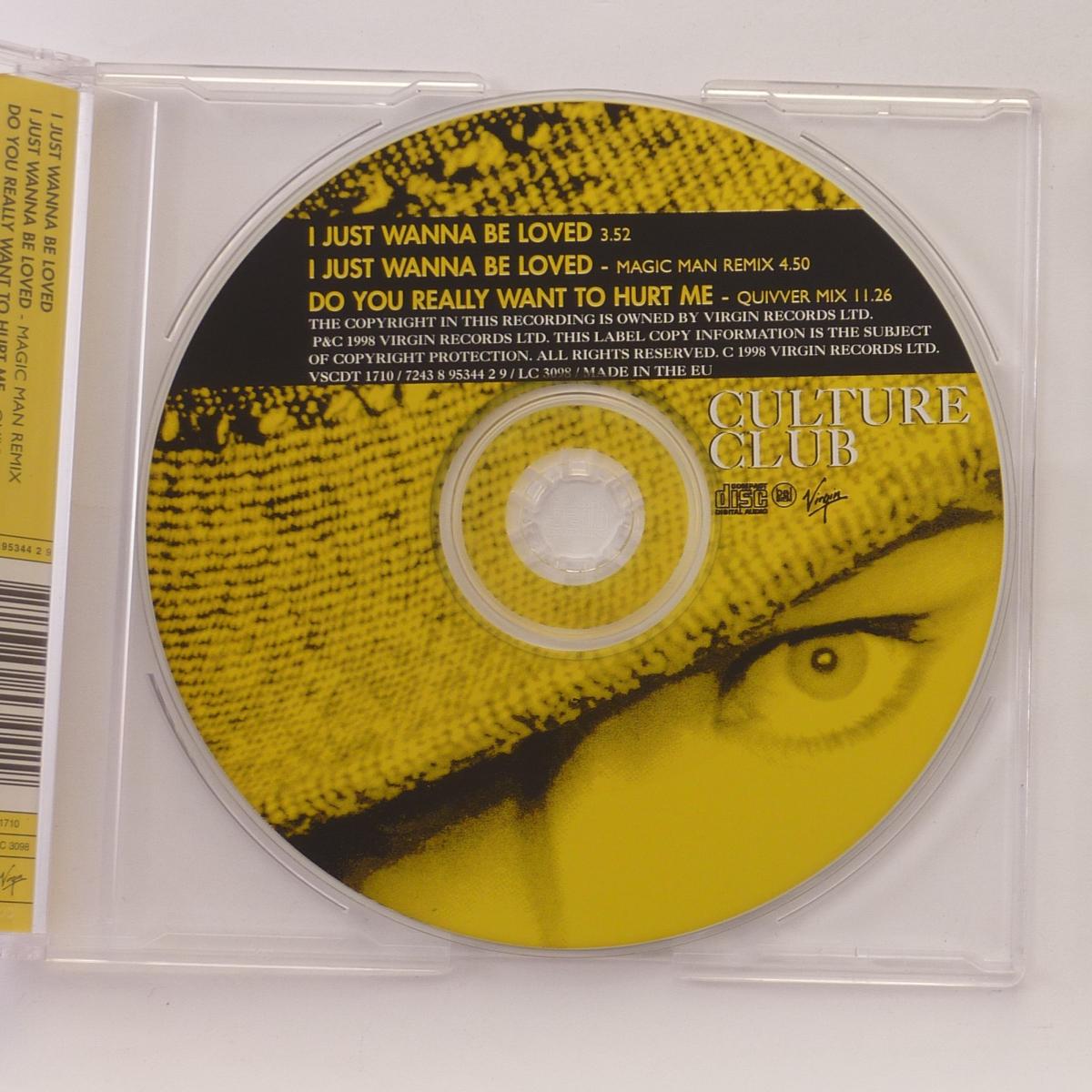 Culture Club I Just Wanna Be Loved CD Single