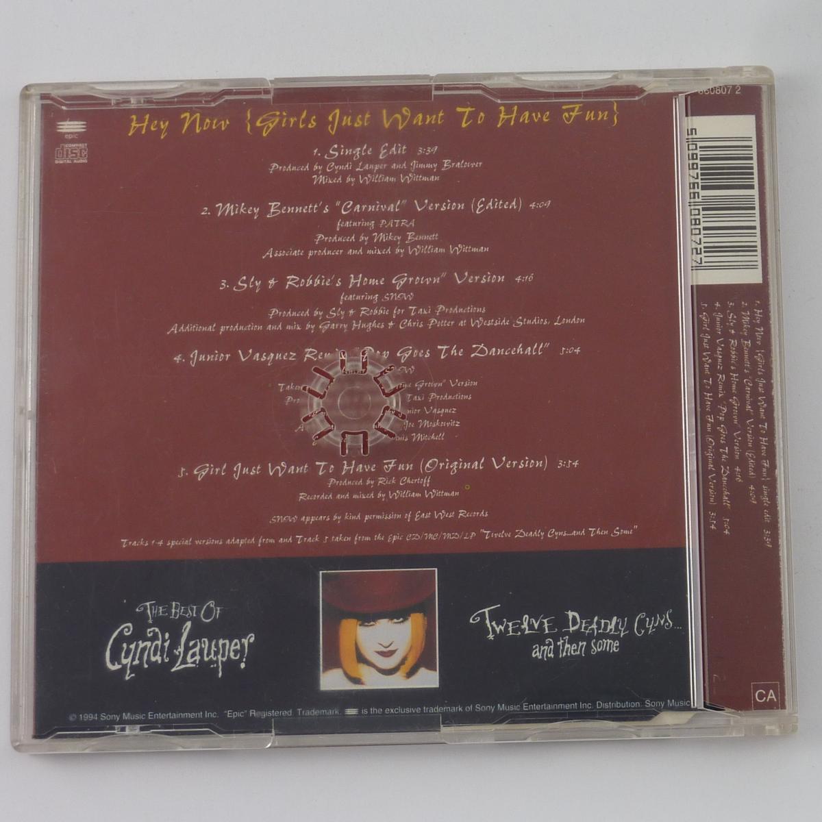 Cyndi Lauper Hey Now (Girls Just Want To Have Fun) CD Single