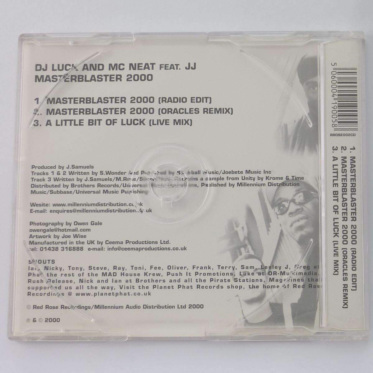 DJ Luck And MC Neat* Feat. JJ (5) Masterblaster 2000 CD Single