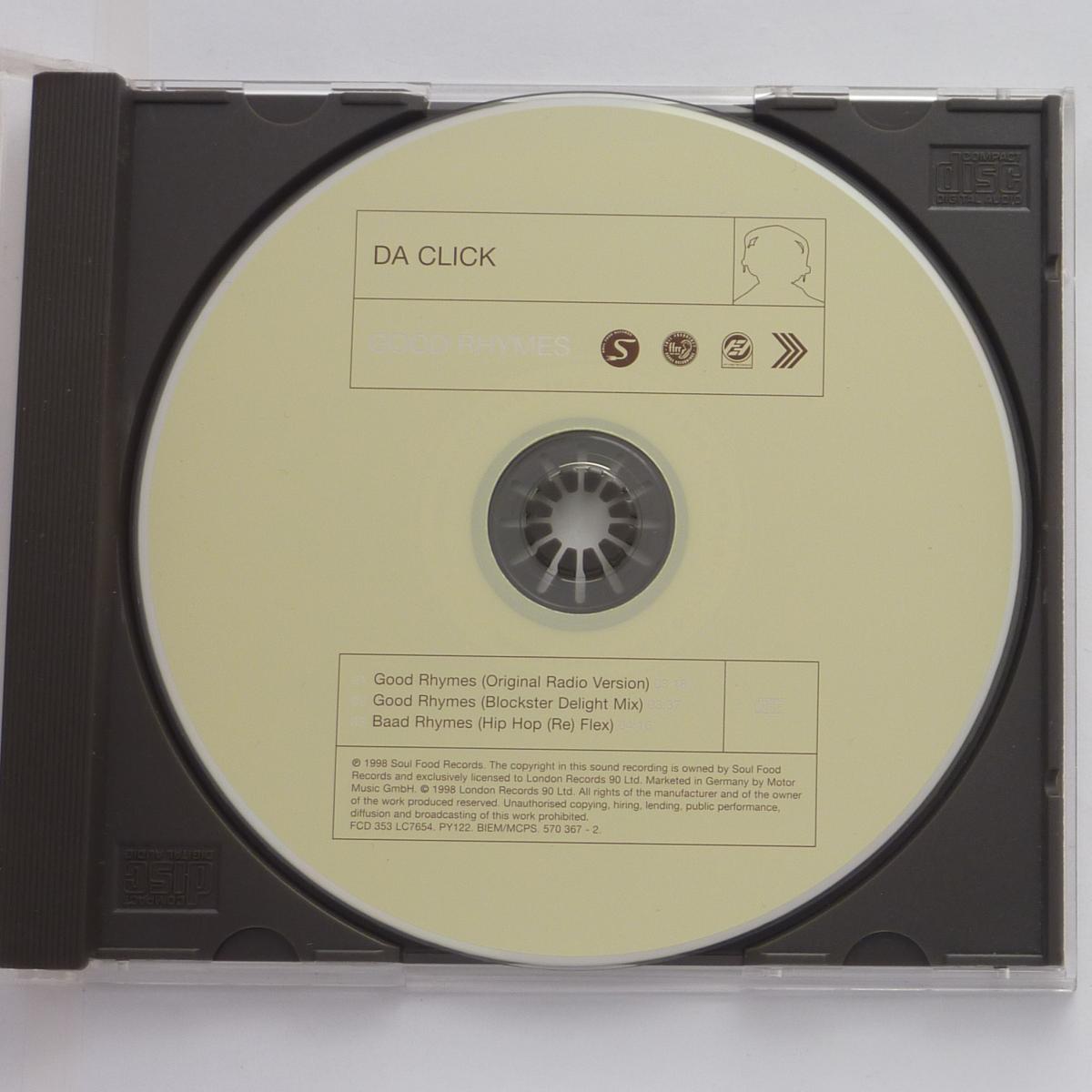 Da Click Good Rhymes CD Single