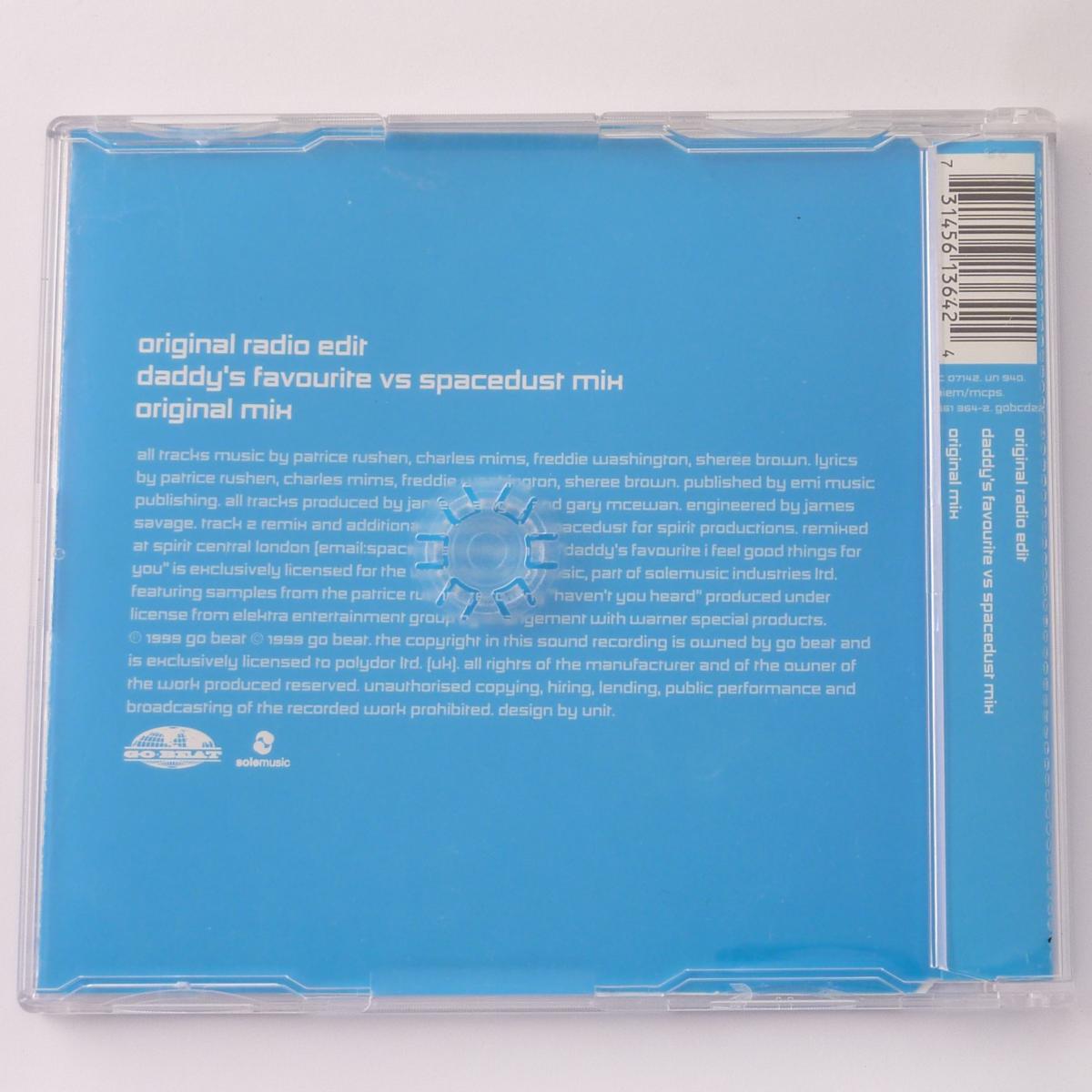 Daddy's Favourite I Feel Good Things For You CD Single CD1