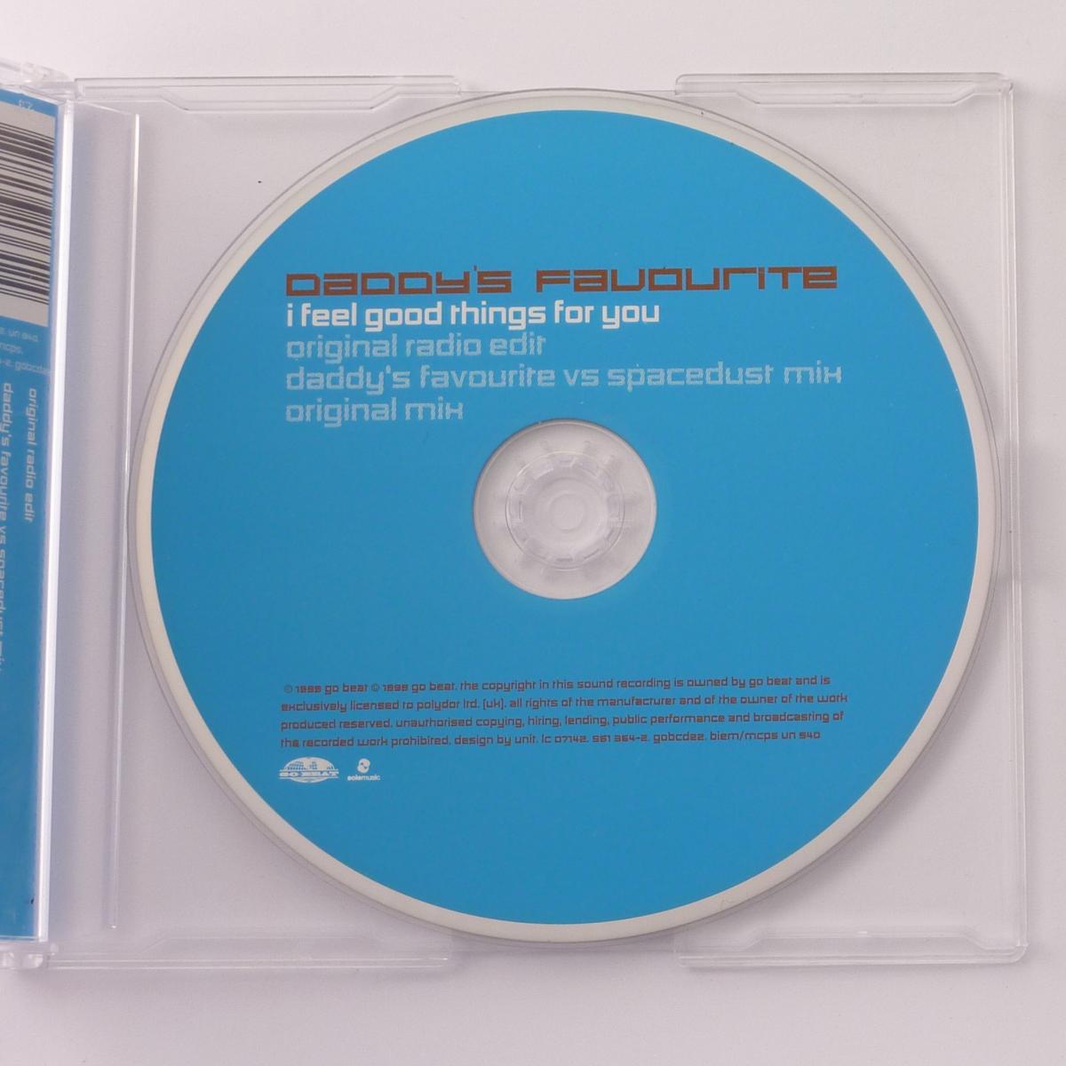 Daddy's Favourite I Feel Good Things For You CD Single CD1